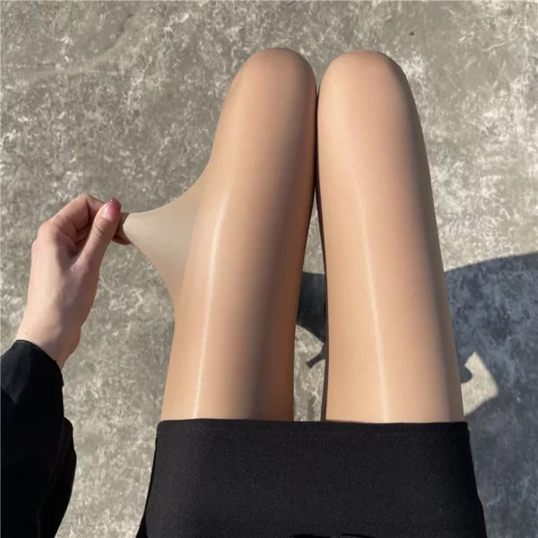 e Horse Oil Women Stockings Tights Shiny Sexy Satin ShapPantyhose Summer Thin Legs Socks Anti Hook Smoothly Nightclub Hosiery - Image 5