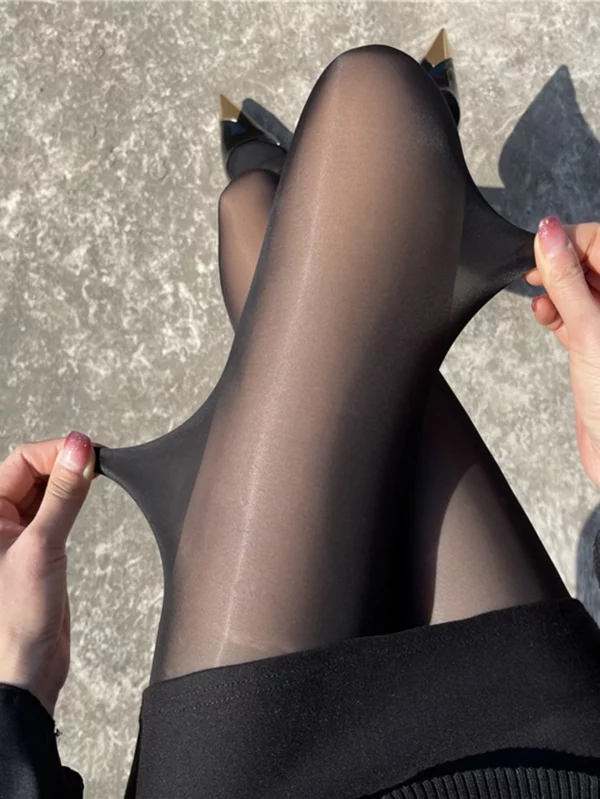 1 pair of oily pantyhose new sexy pantyhose fun stockings oily and seamless pantyhose sexy and seamless oily socks - Image 3