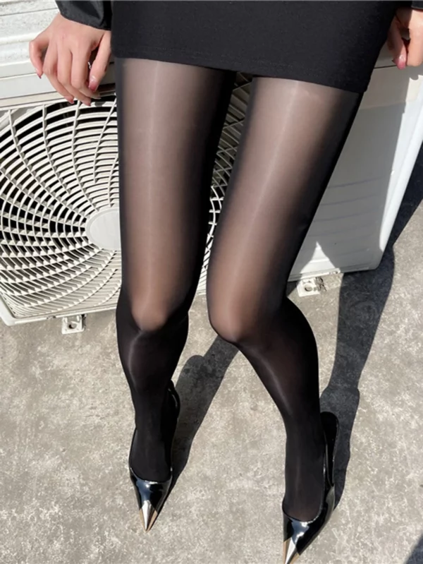 1 pair of oily pantyhose new sexy pantyhose fun stockings oily and seamless pantyhose sexy and seamless oily socks - Image 2